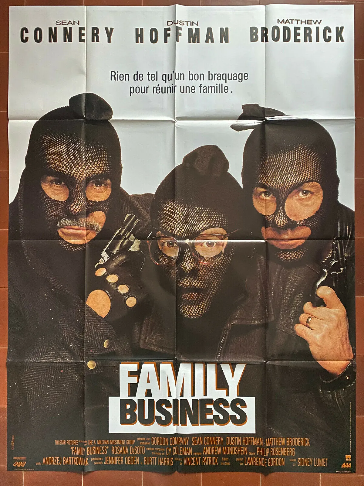 Affiche FAMILY BUSINESS Sidney LUMET Sean CONNERY Dustin HOFFMAN 120x160cm