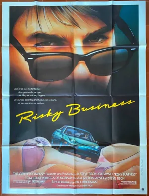 Affiche RISKY BUSINESS Paul Brickman TOM CRUISE Voiture CAR Auto 120x160cm