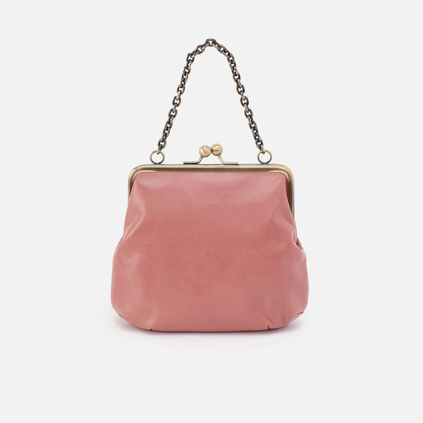 Alba Crossbody In Polished Leather - Rose