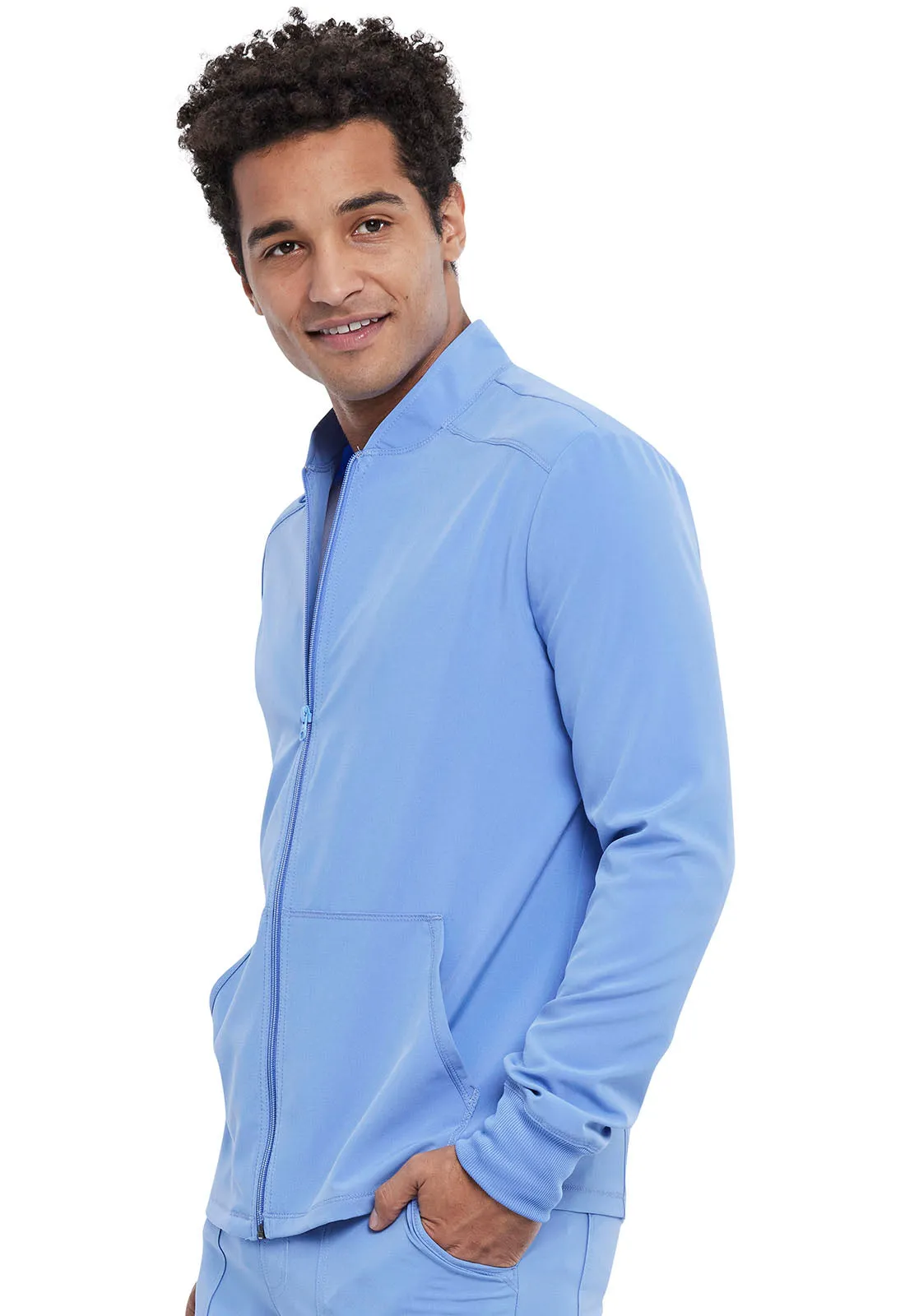 Allura CKA387 Men's Zip Front Jacket Ciel