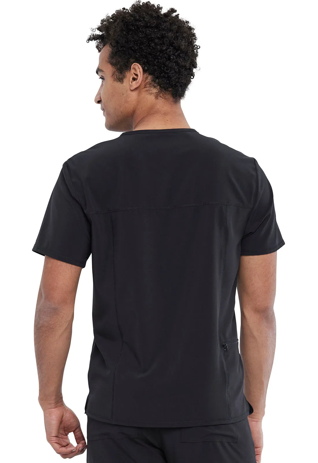 Allura CKA689 Men's Tuckable V-Neck Top Black
