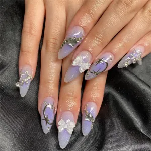 Almond  Silver Star Gradual Purple