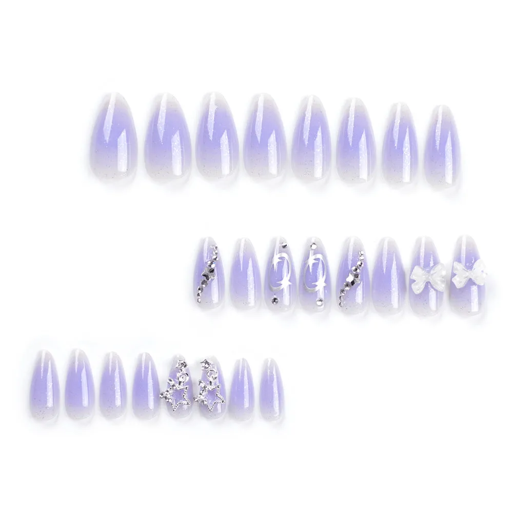 Almond  Silver Star Gradual Purple