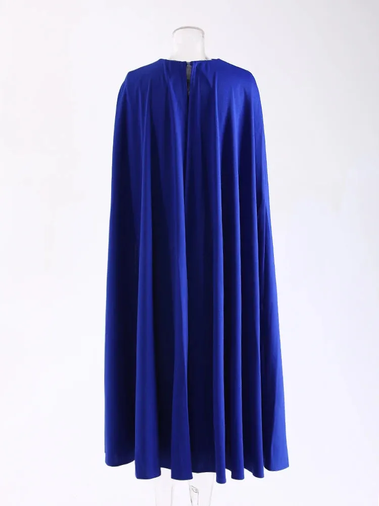Alora French Solid High-End Evening Dress