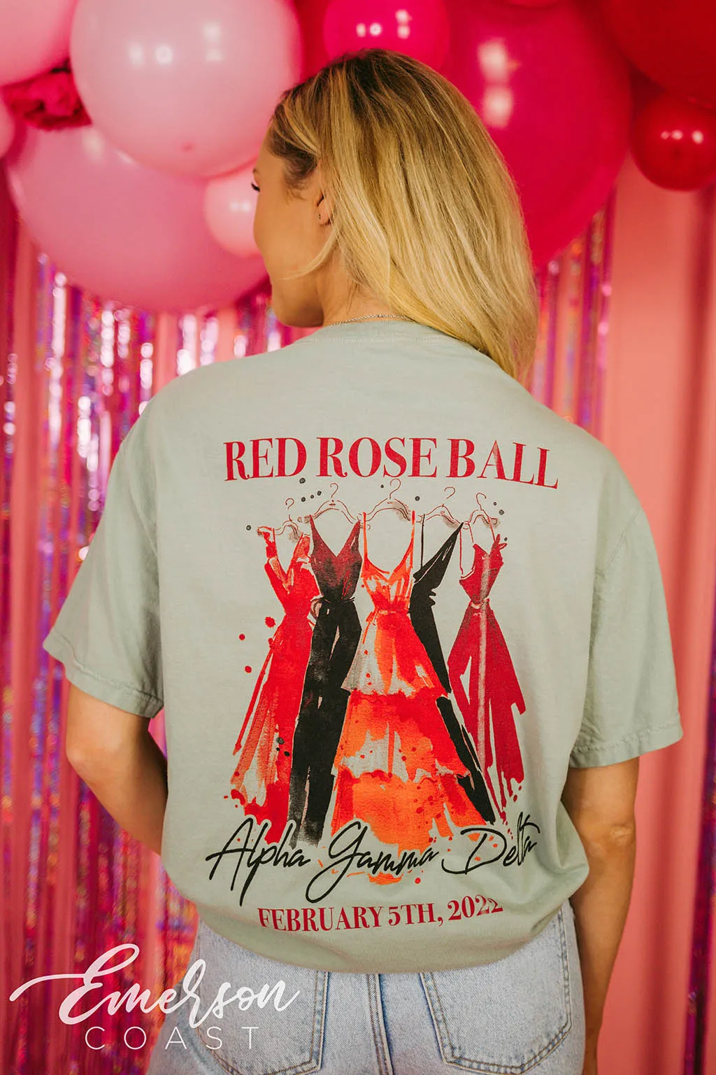 Alpha Gamma Delta Rose Ball T-shirt
