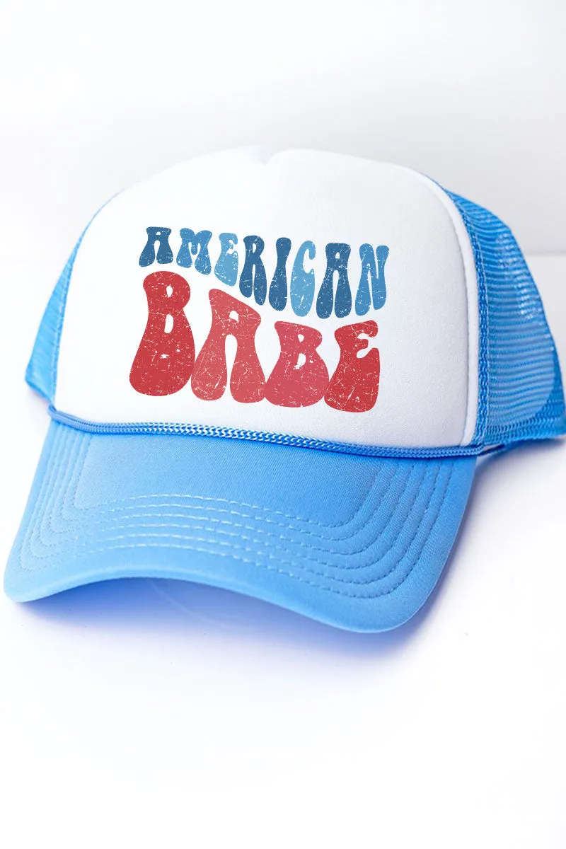 American Babe Foam Mesh Back Trucker Cap