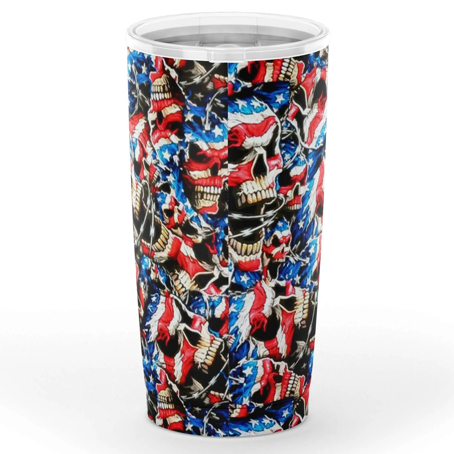 American Barbwire Skulls