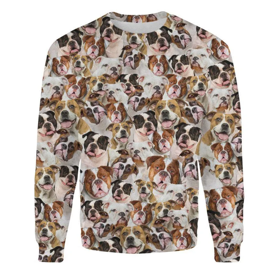 American Bulldog - Full Face - Premium Sweatshirt