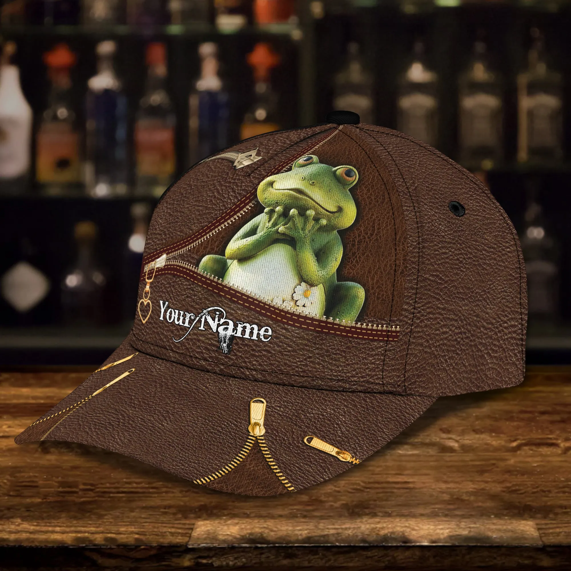 American Eagle-Frog - Personalized Name Cap -Loop- T2k -156
