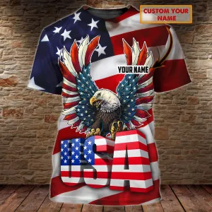 American Eagle  - Personalized Name 3D Shirt - TT99-263