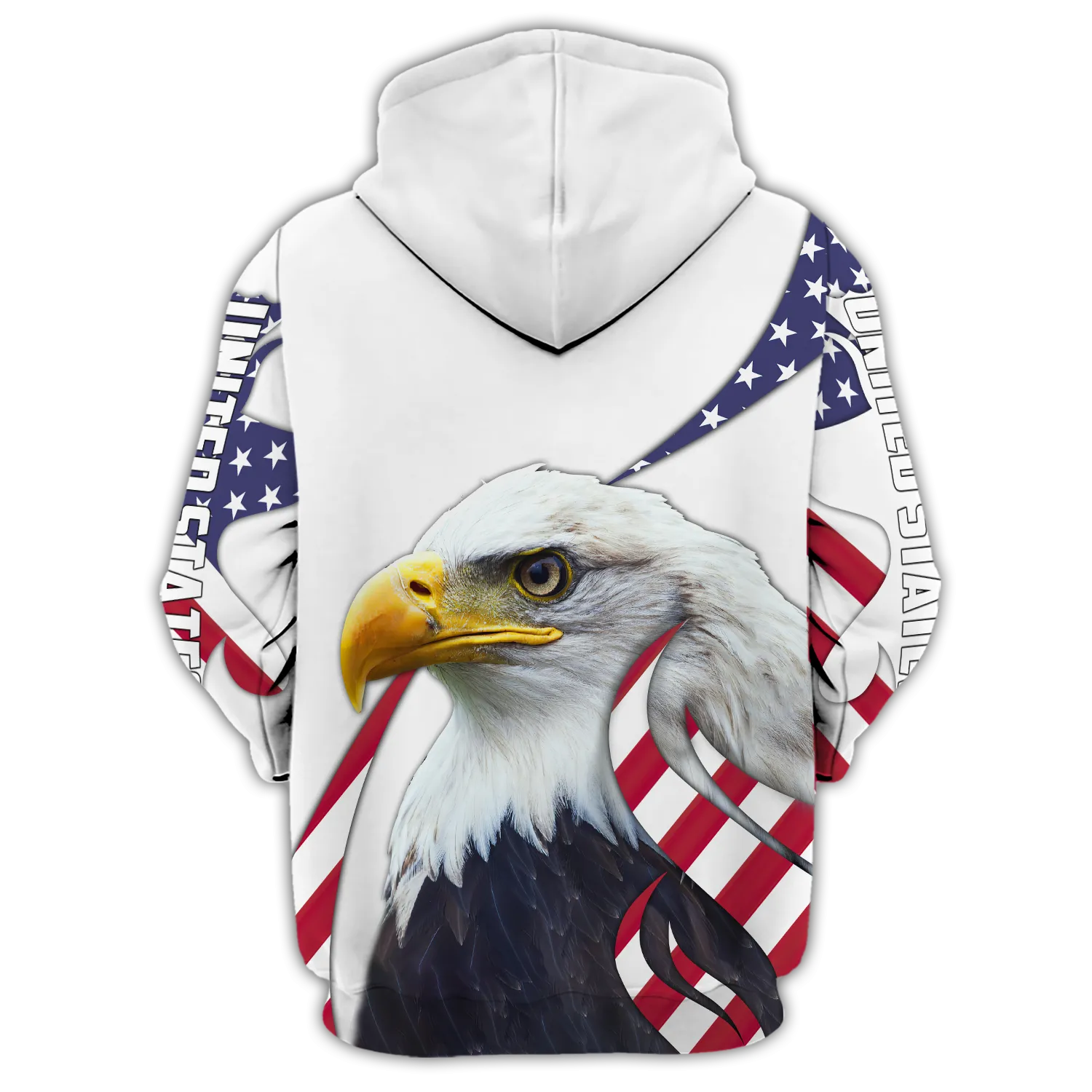 American Eagle - Personalized Name 3D Zipper hoodie 224 - TD96
