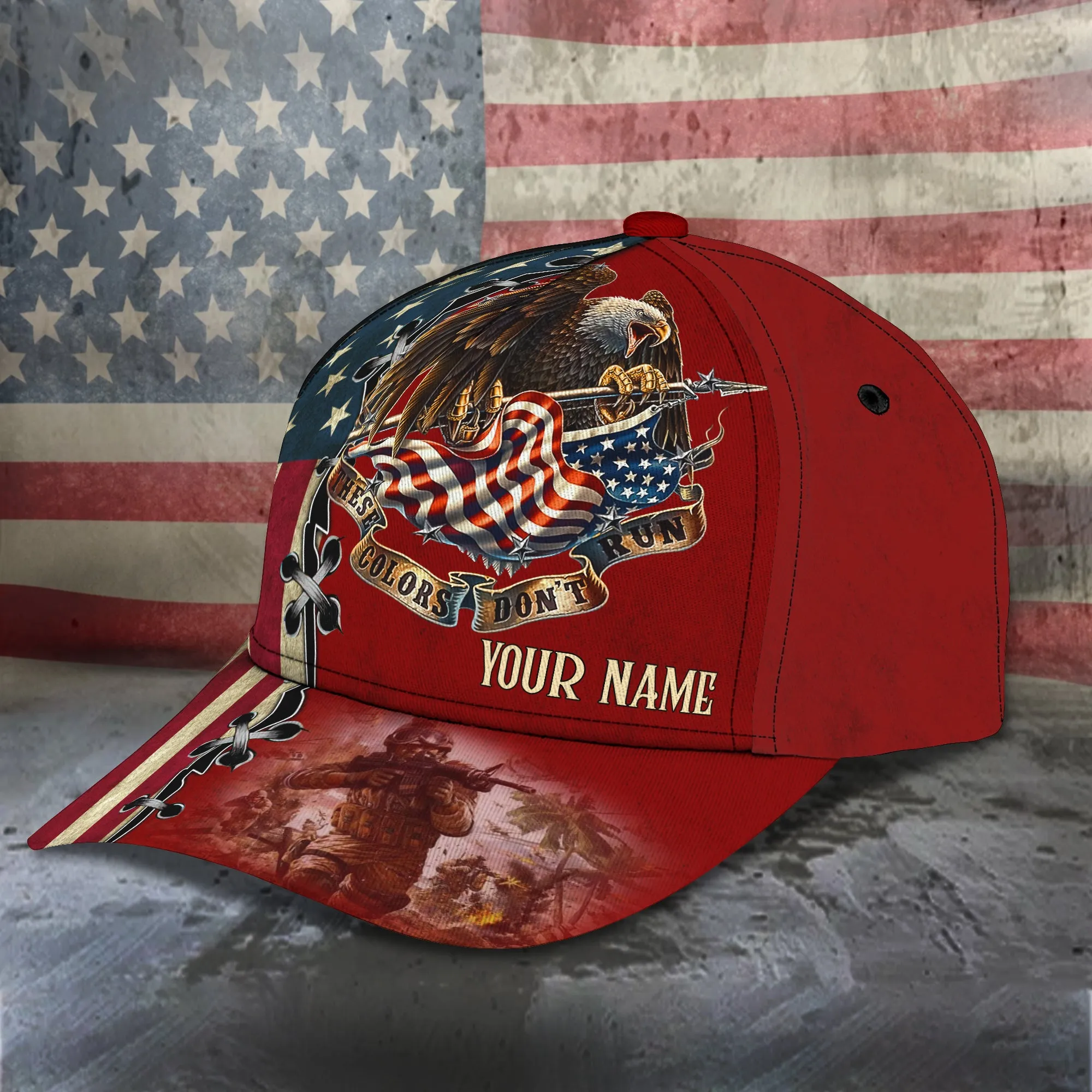 American Eagle- Personalized Name Cap 02 - HN95