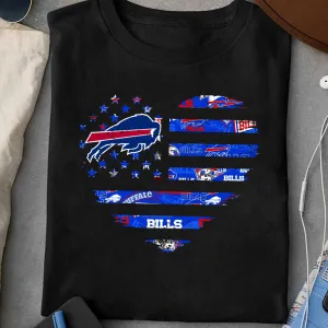 American Flag Heart Shirt - BFLB