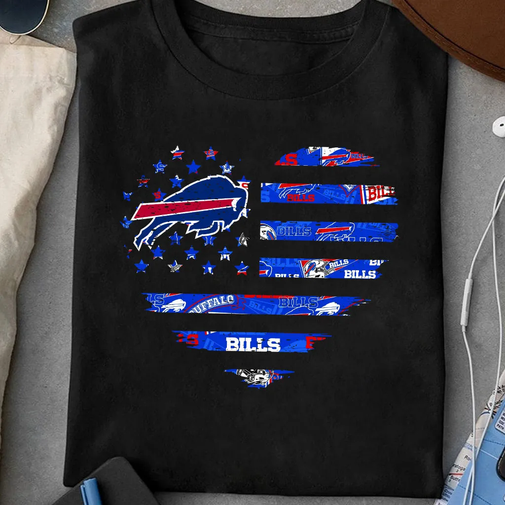 American Flag Heart Shirt - BFLB