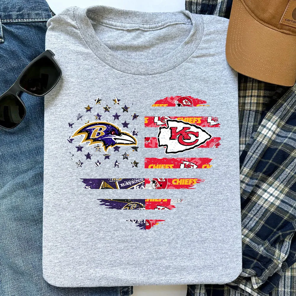 American Flag Heart Shirt - BTMRV, KSCC