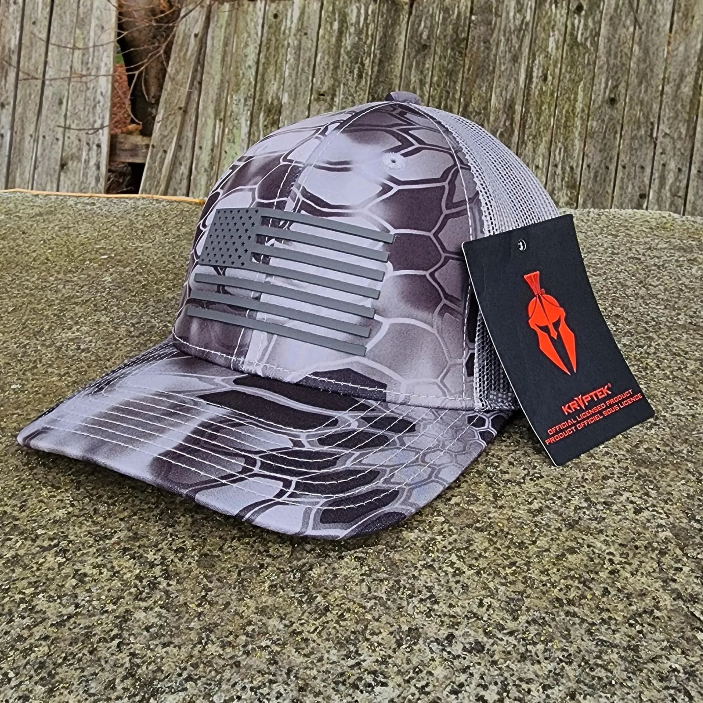 American Flag Leather Patch Hat