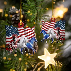 American Horses - SHAPED ORNAMENT- Loop- T2k - 503