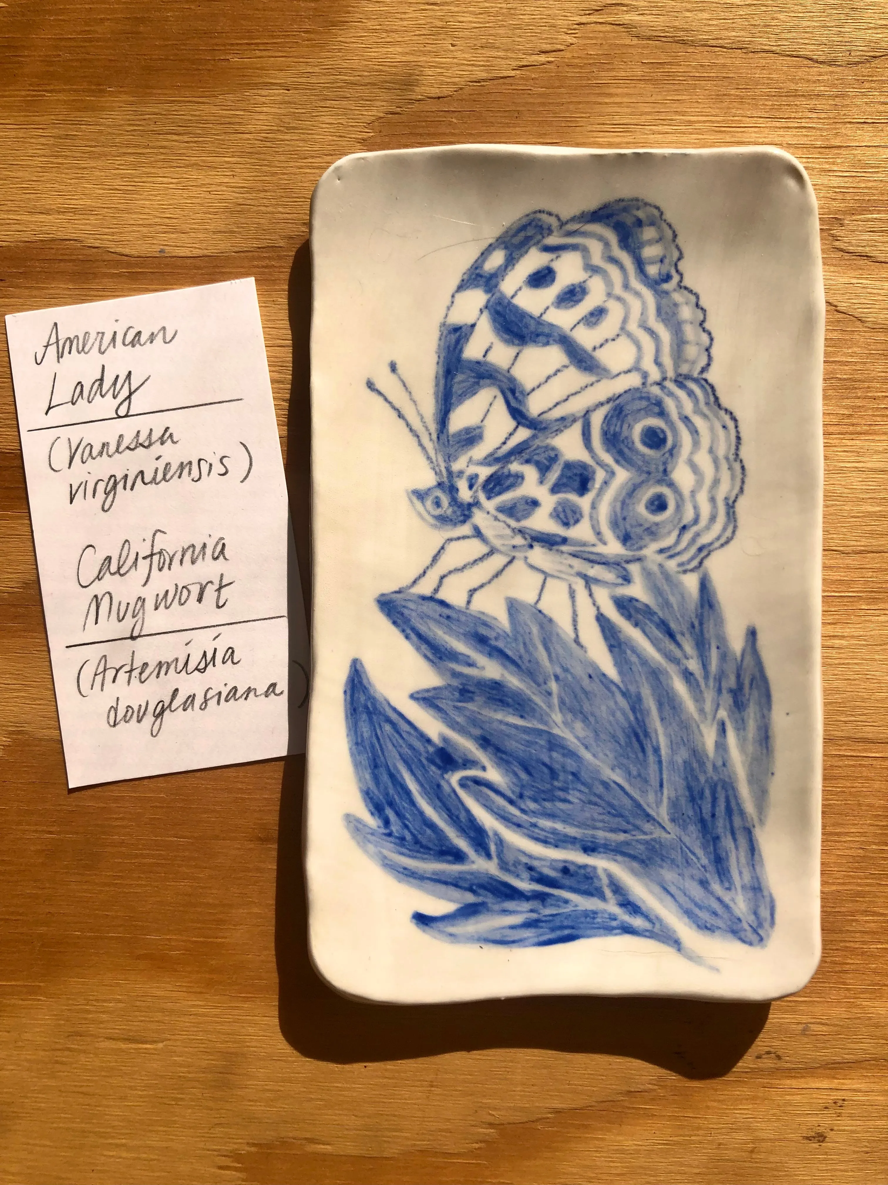 American Lady Butterfly Plate