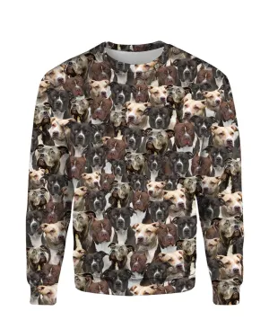 American Pit Bull Terrier - Full Face - Premium Sweatshirt