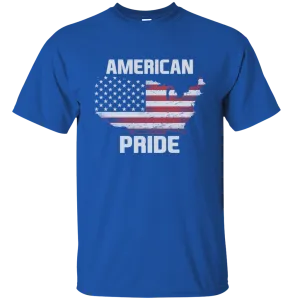 American Pride LGTBQ Rainbow Freedom Peace American Flag Independence Day July 4th Gift Unisex T-Shirt