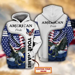American Pride - Personalized Name 3D Hoodie02 - ATM2K