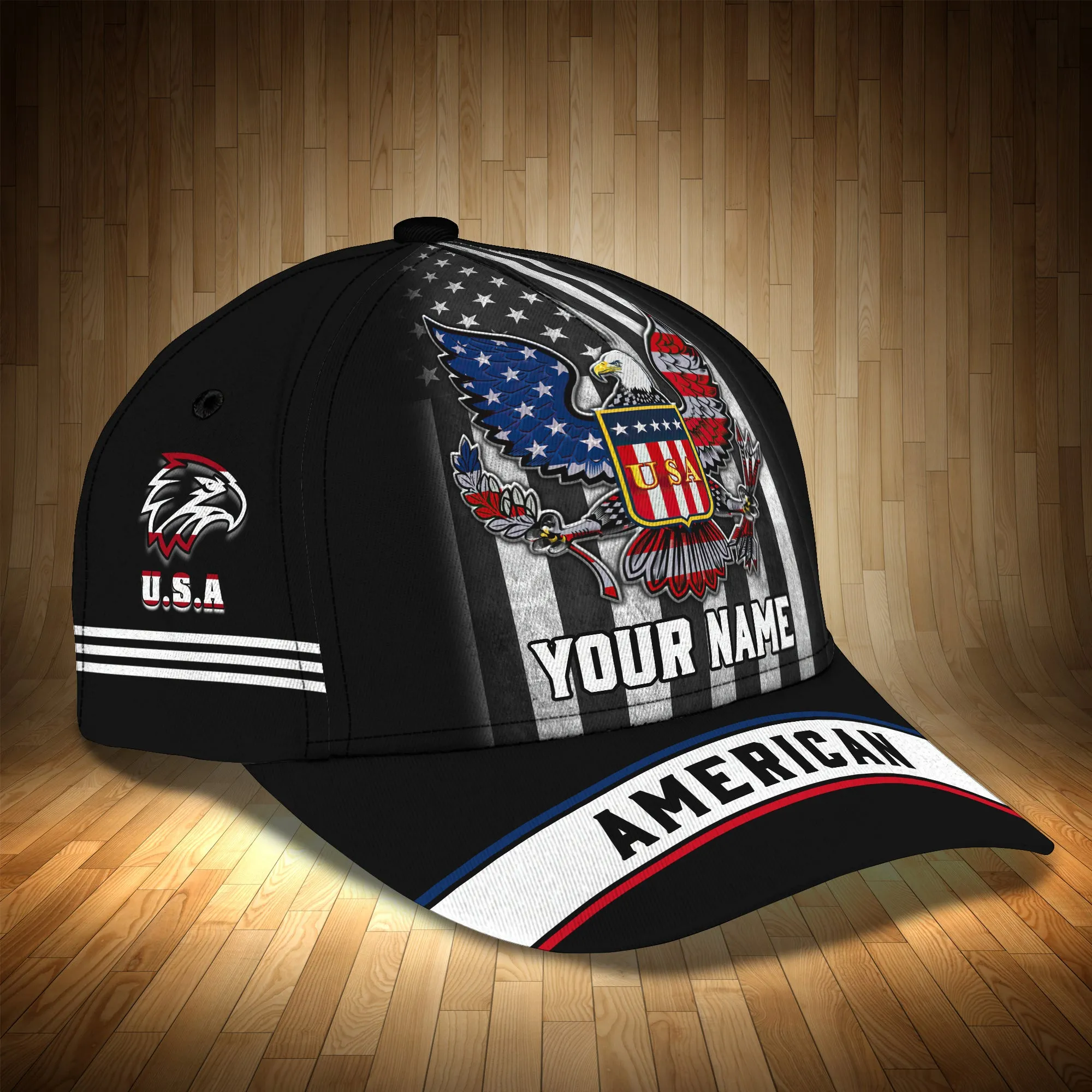 American Pride - Personalized Name Cap-55- LTA98