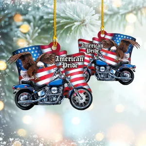 American Pride Shaped Ornament -3D-TAN-9