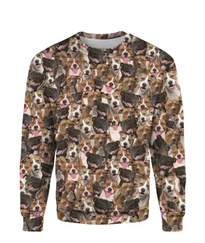American Staffordshire Terrier - Full Face - Premium Sweatshirt