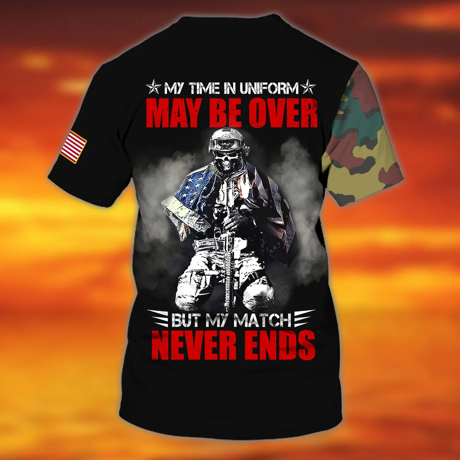 American Veteran - Personalized Name 3D Tshirt - HN95