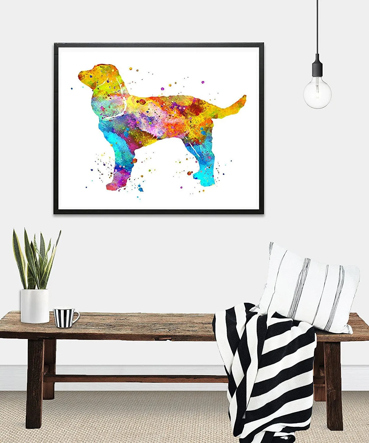 American Water Spaniel Watercolor Art Print - Unframed