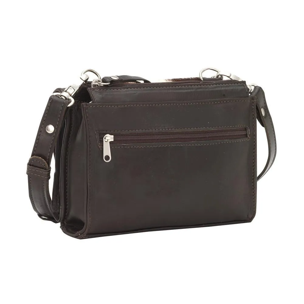 American West Handbag Texas Two Step Collection: Crossbody Wallet Combo Pony Print