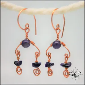 Amethyst Chandelier Earrings