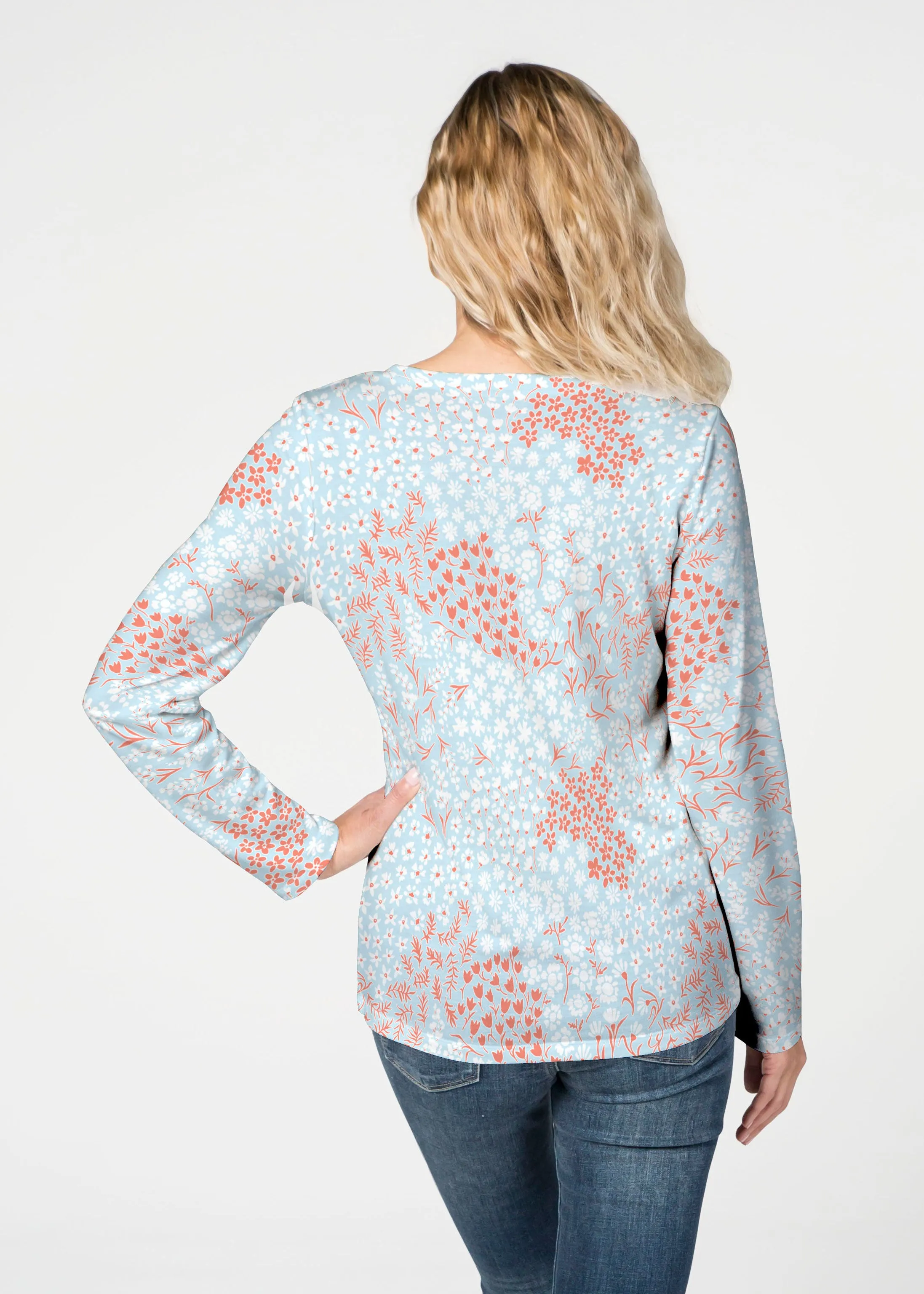 Annabelle (8040) ~ French Terry V-neck Top