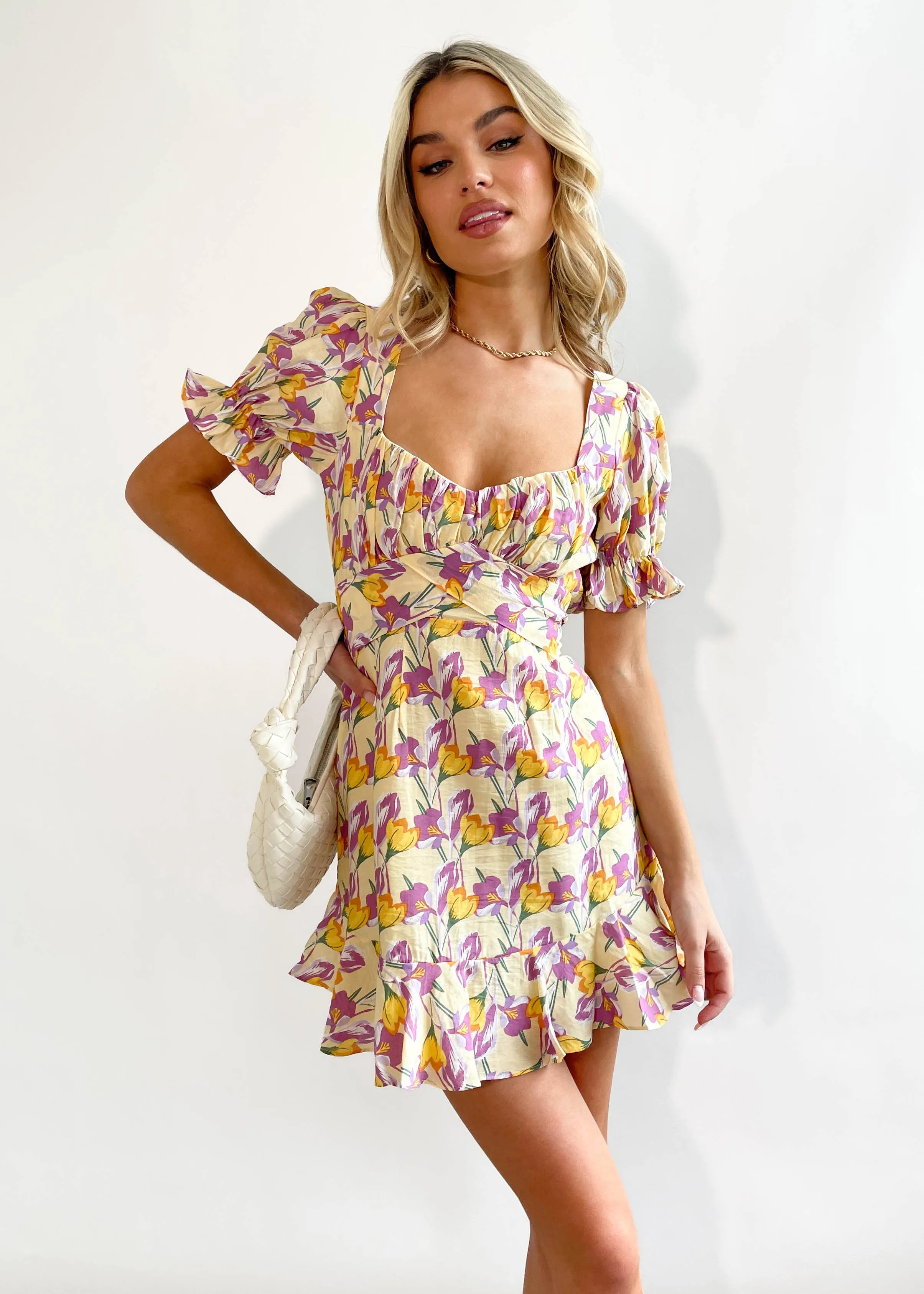 Another Moment Dress - Lemon Floral