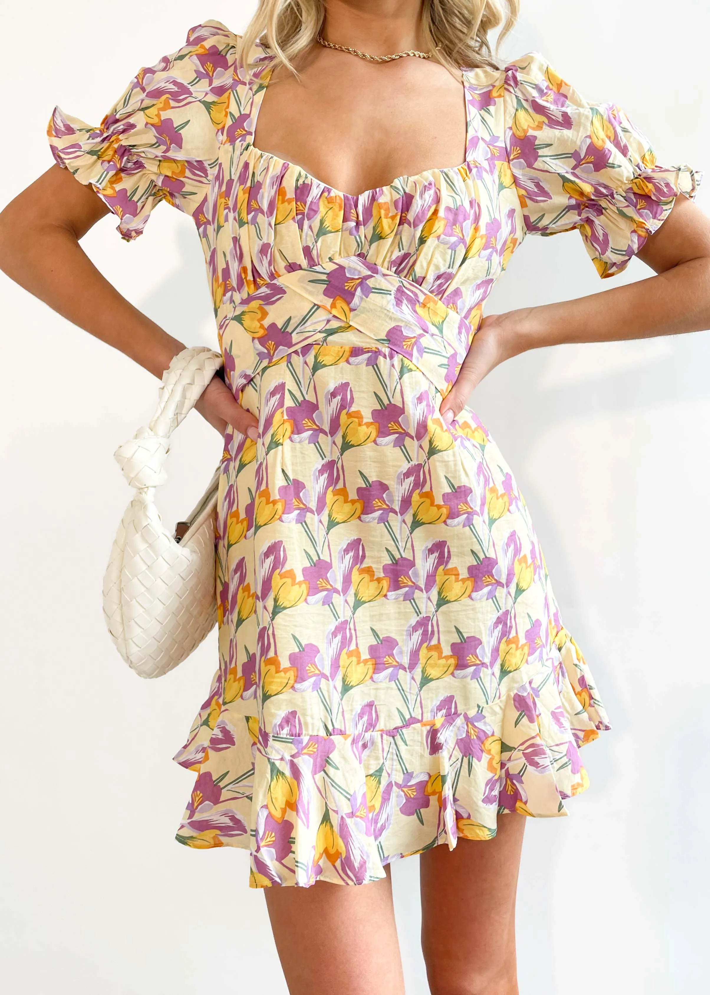 Another Moment Dress - Lemon Floral