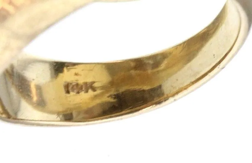 Antique 14K Gold Diamond Gypsy Ring by Weinrich Bros