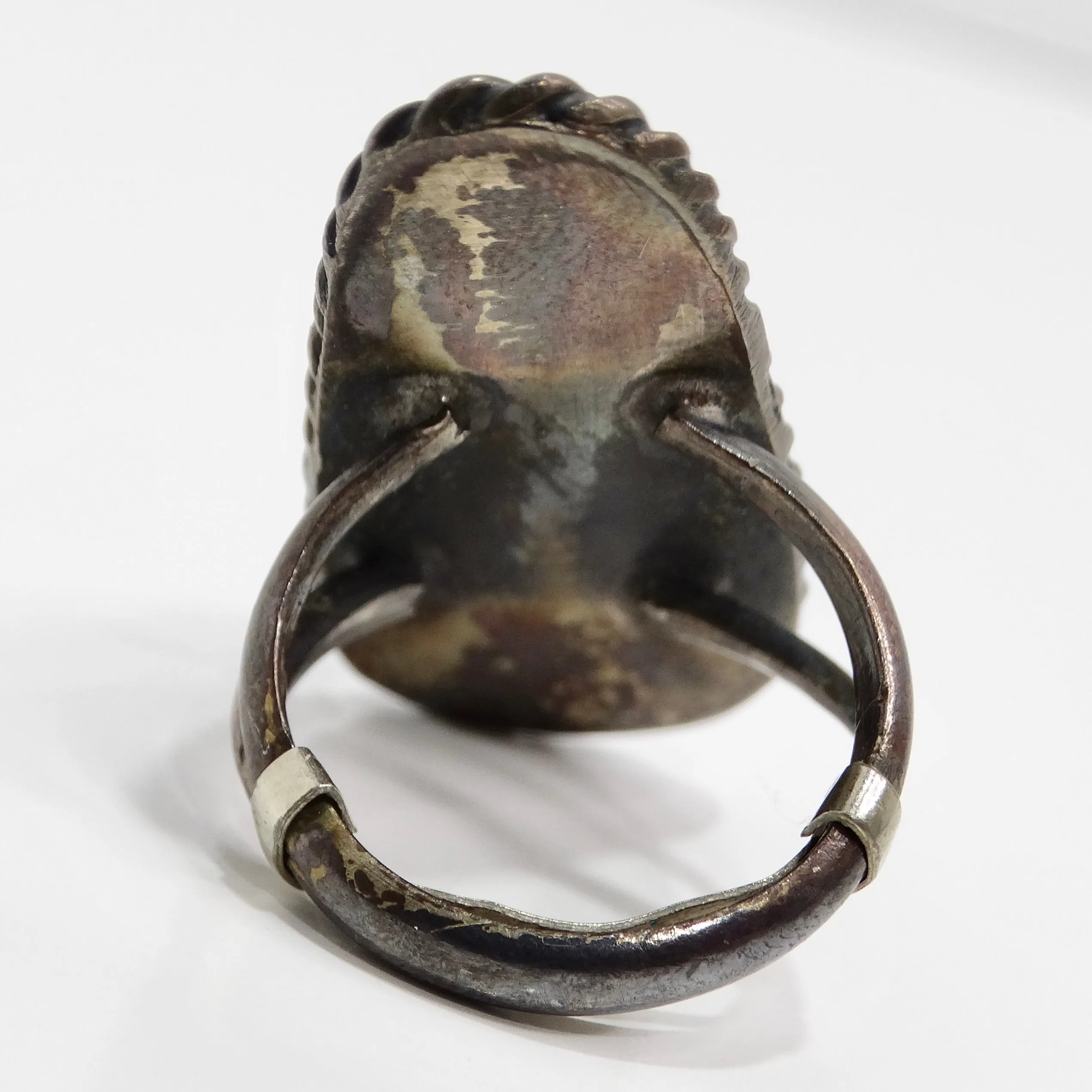 Antique Native American Turquoise Silver Ring