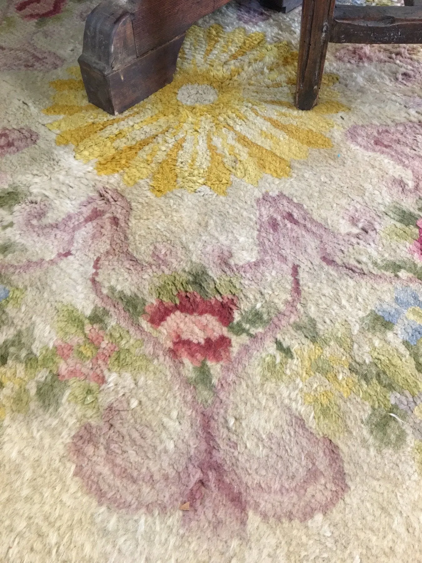 Antique Savonnerie Carpet, France, Late 19th Century