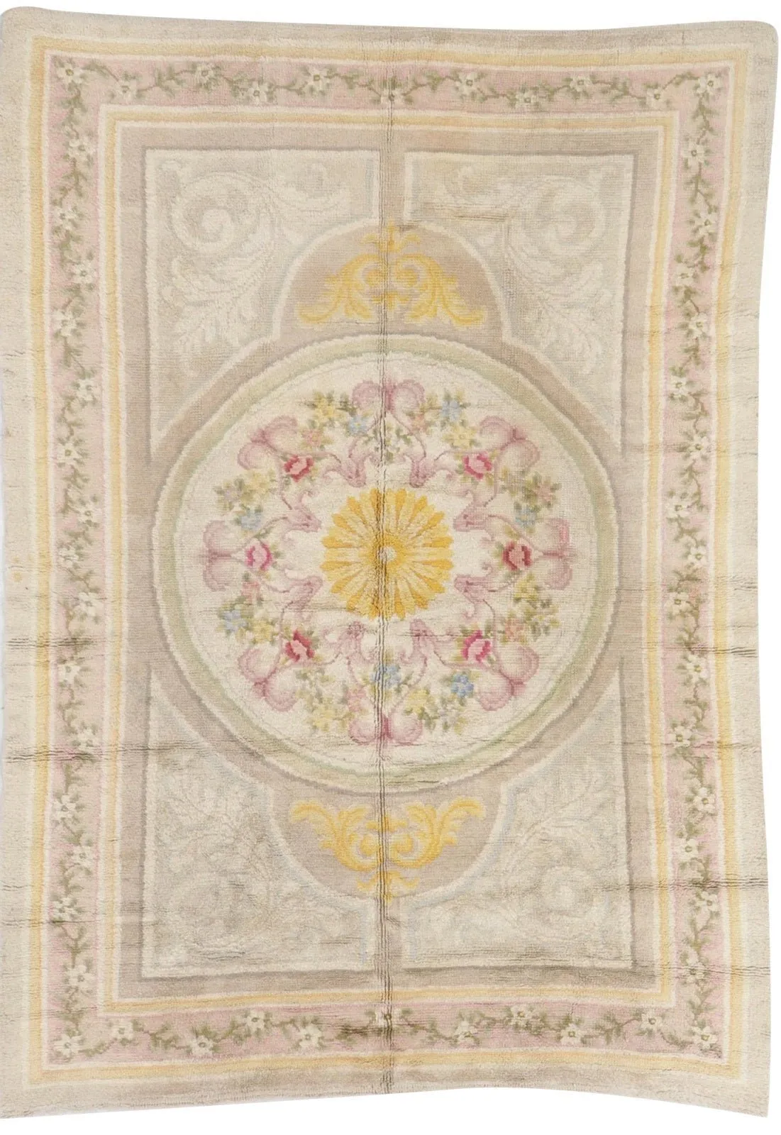 Antique Savonnerie Carpet, France, Late 19th Century