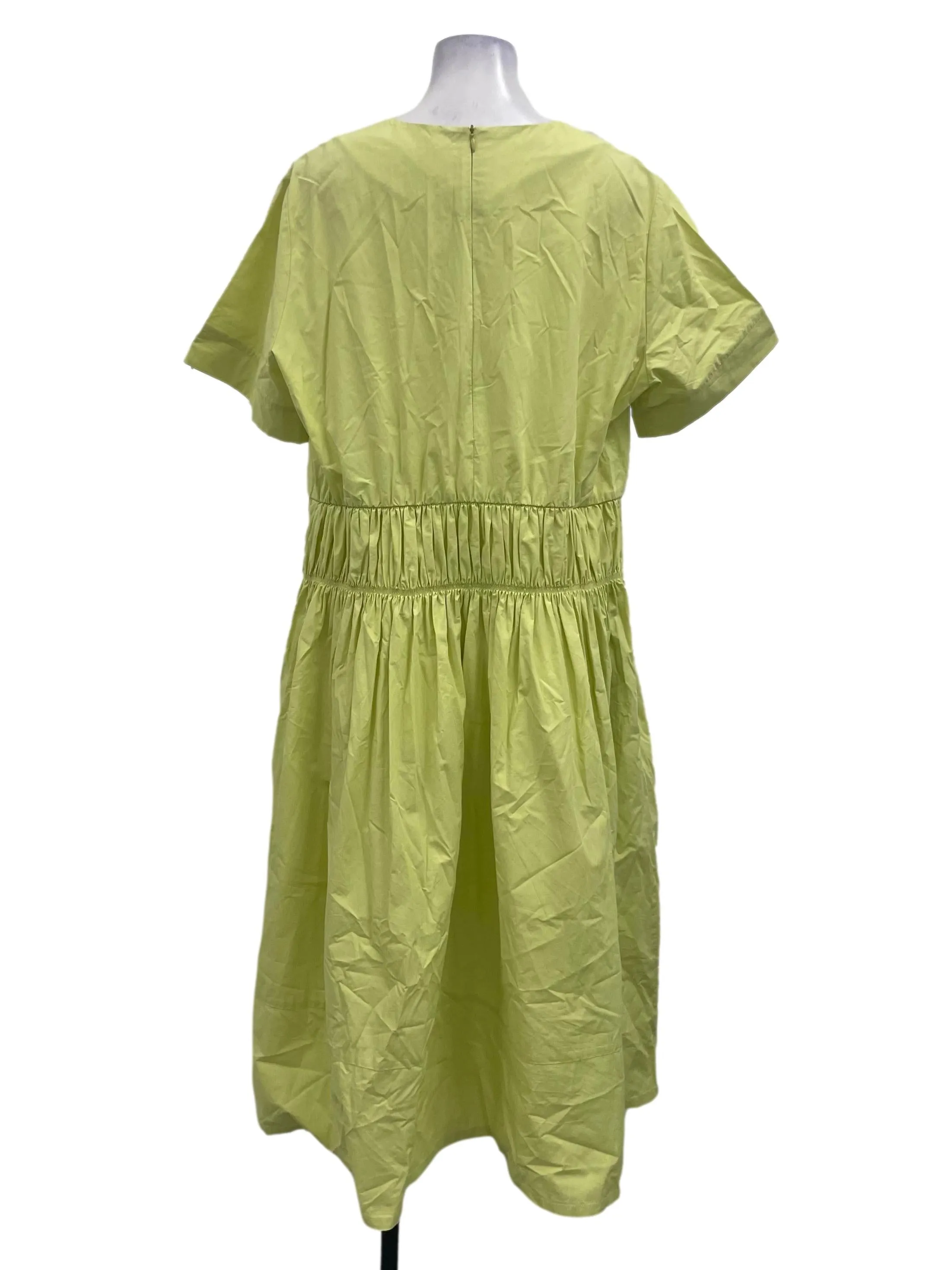 Apple Green Sleeve Midi Dress OSN