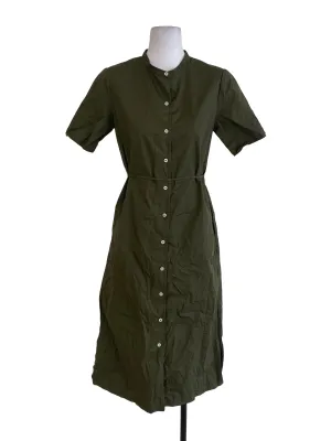 Army Green Button Down Dress