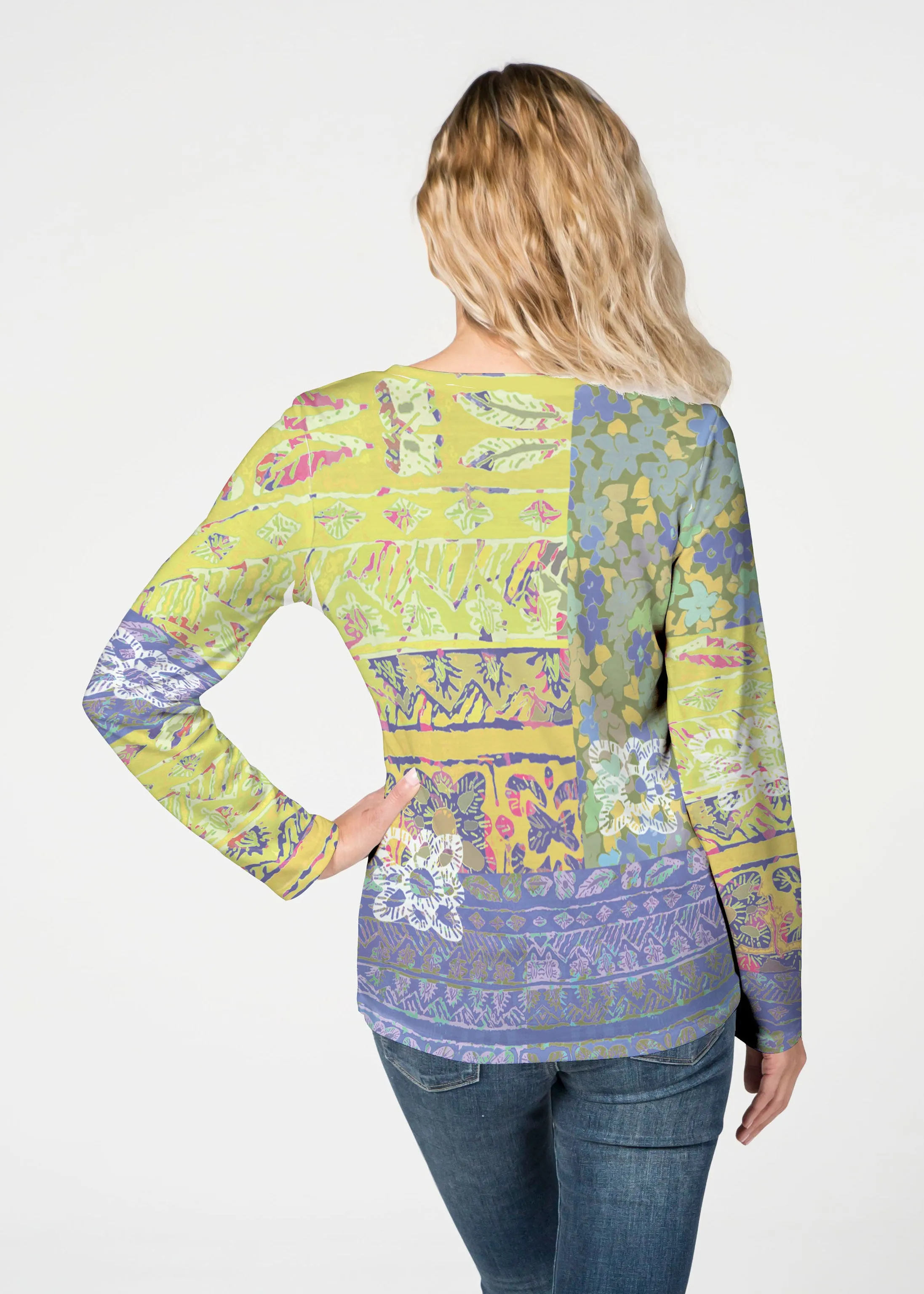 Aspen (19191) ~ French Terry V-neck Top