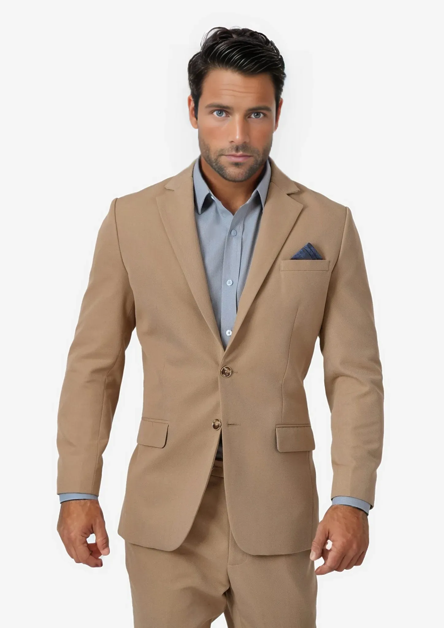 Astor Camel Cotton Suit