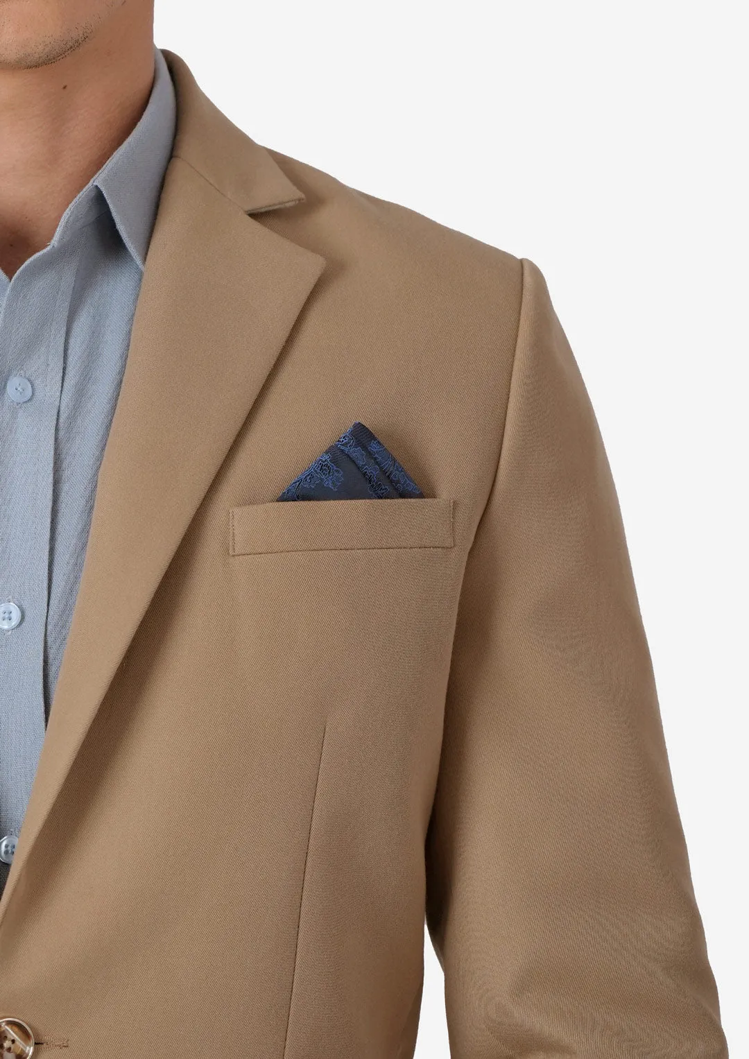 Astor Camel Cotton Suit