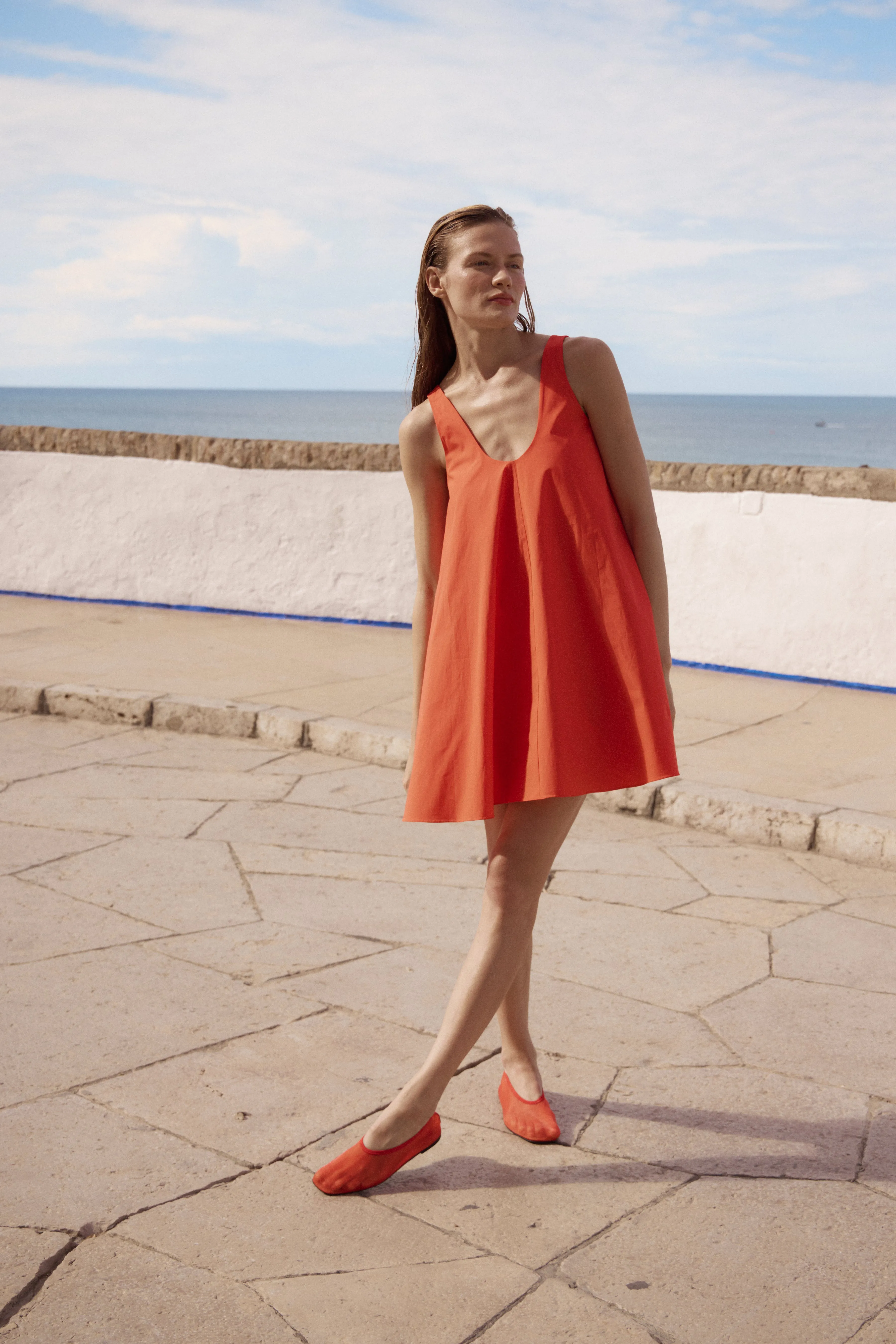 Avila Swing Mini Dress - Scarlet