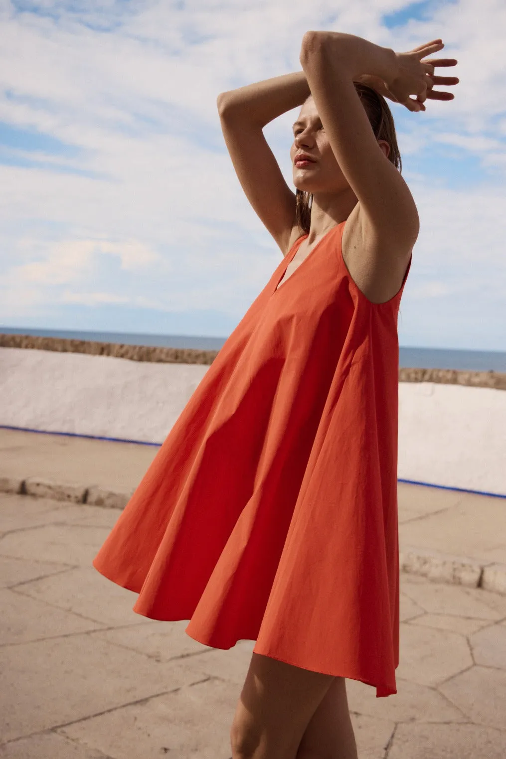 Avila Swing Mini Dress - Scarlet