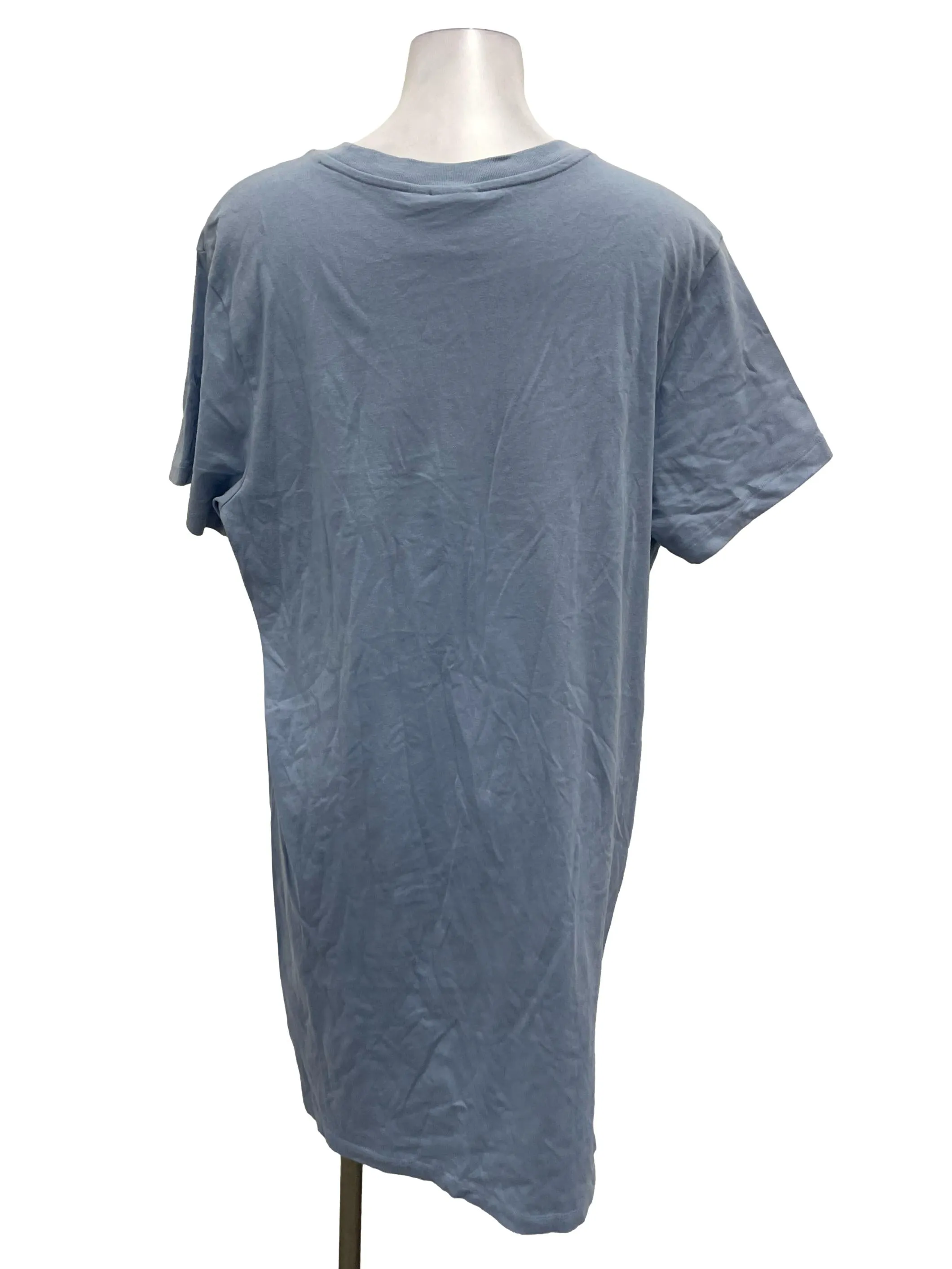 Baby Blue Crewneck Logo Shirt Dress