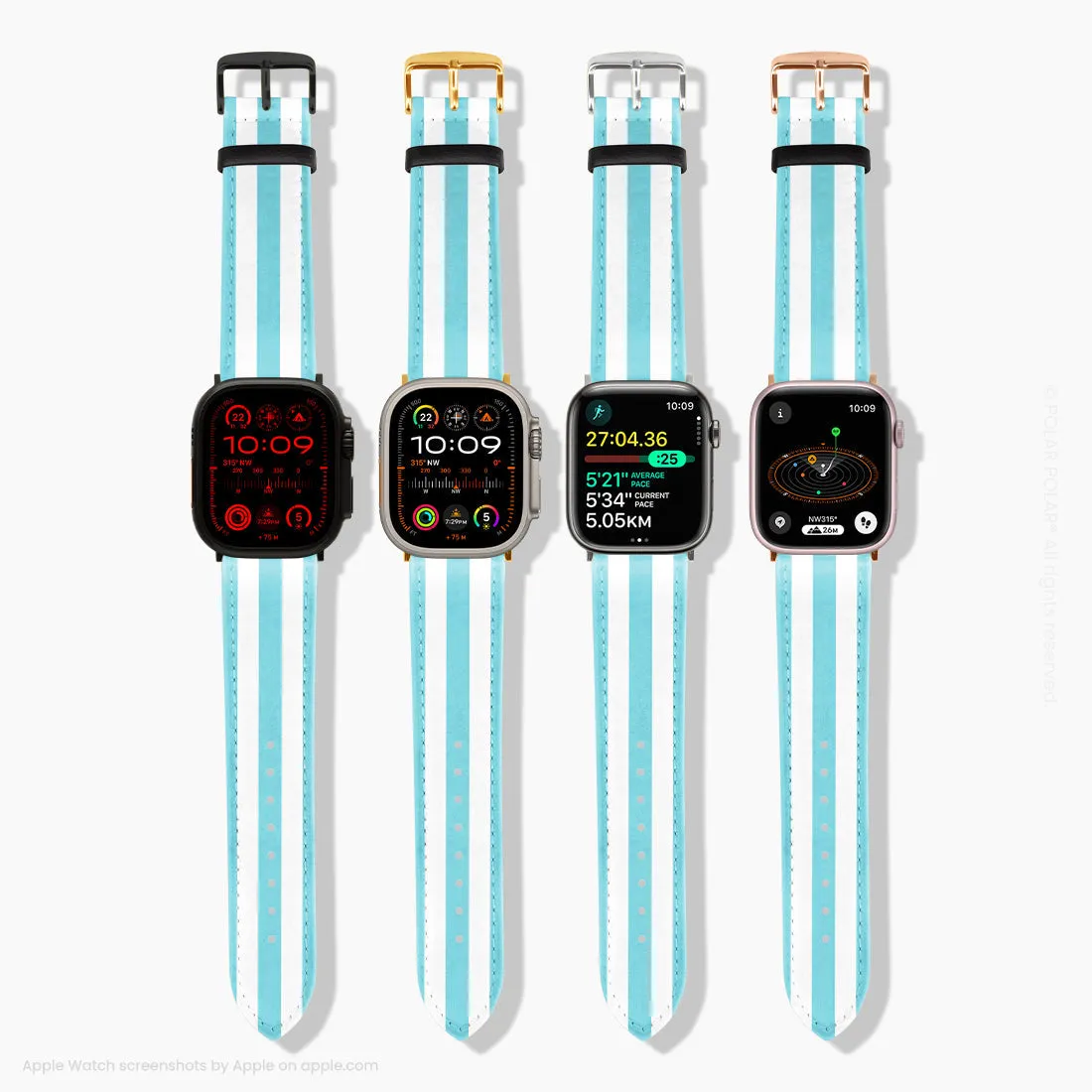 Baby Blue Stripe - Apple Watch Band