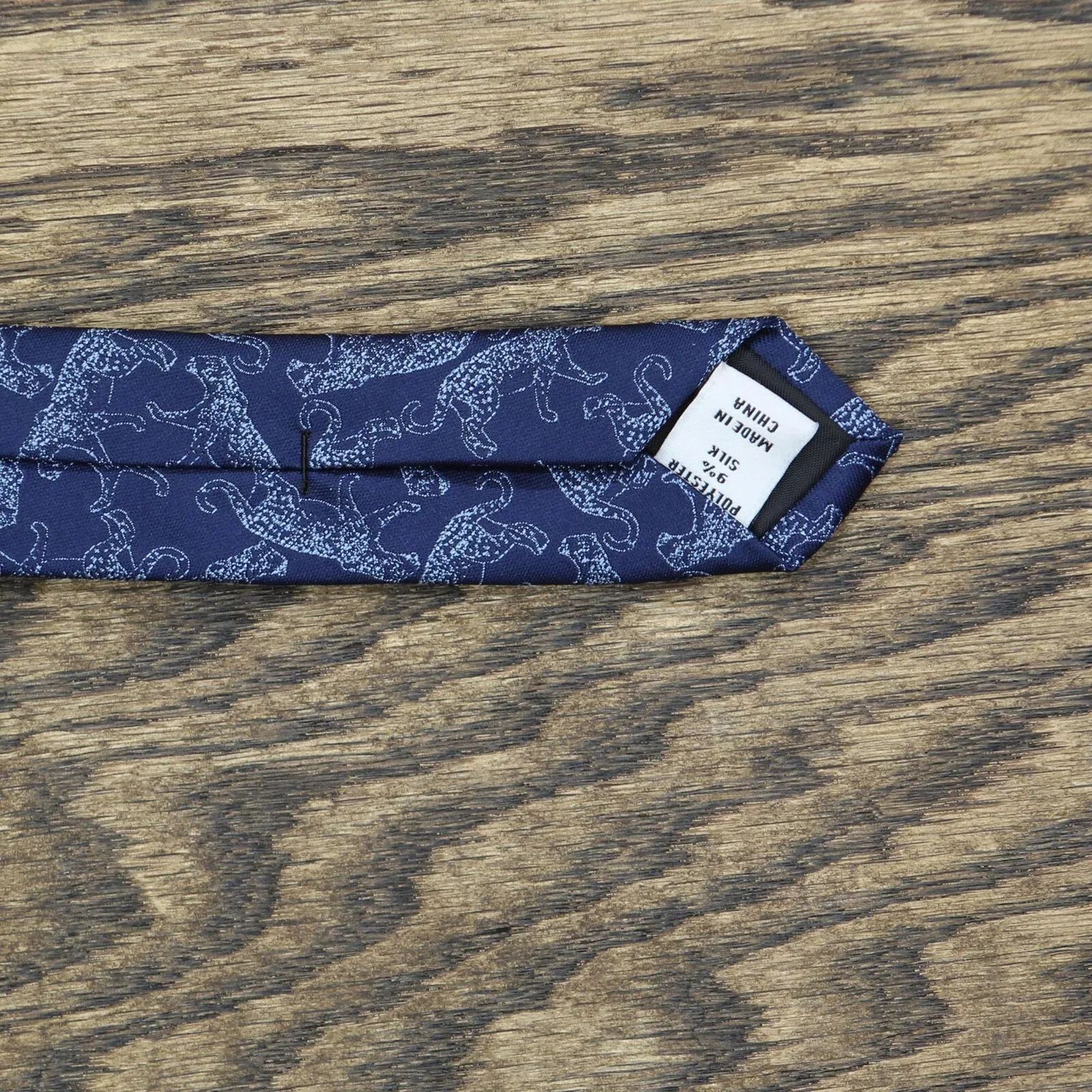 Bar III Men's Leopard Solid Skinny Tie 13C1-3020