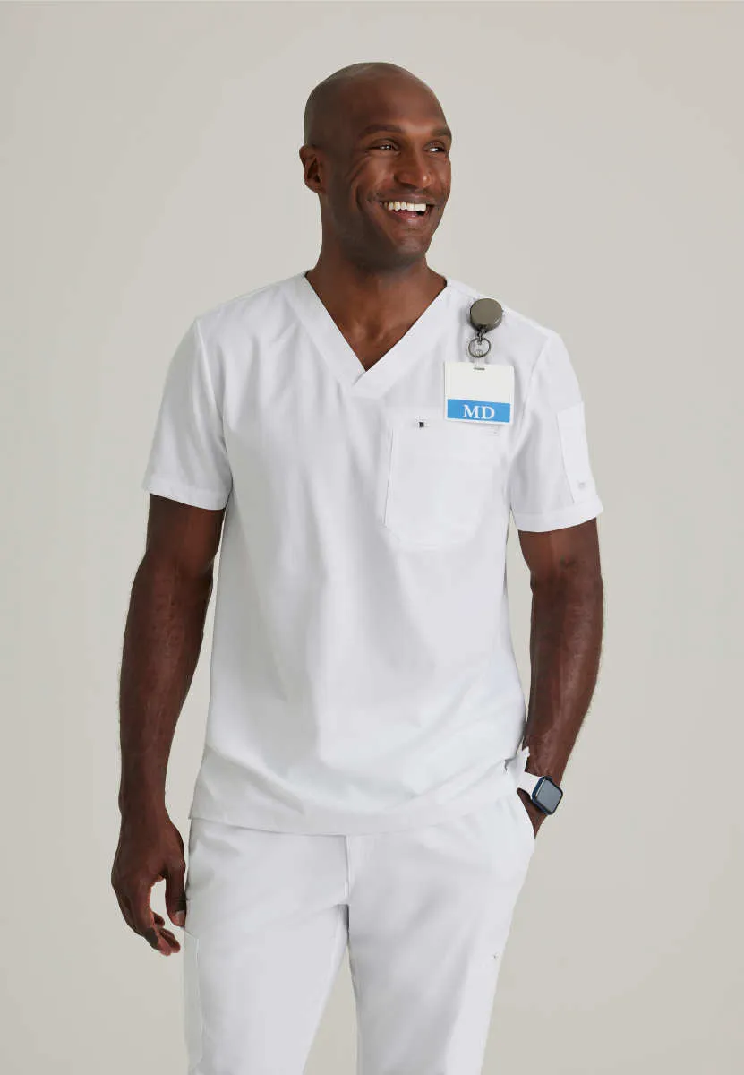 Barco Unify BUT153 Rally Scrub Top White